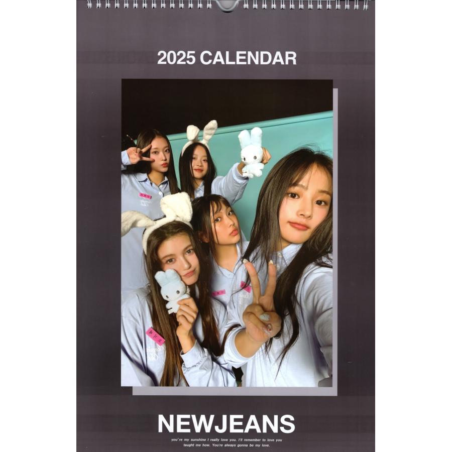 NewJeans ニュージーンズ グッズ 大判 壁掛け カレンダー 2025年 (令和
