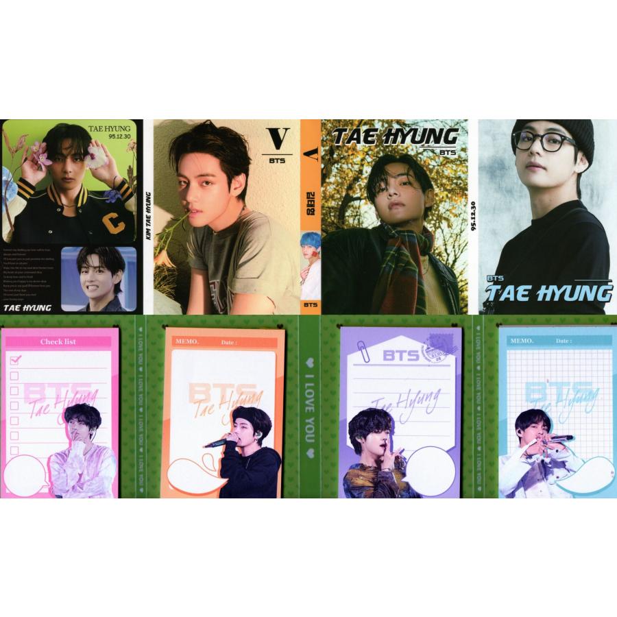 BTS V テテ グッズ メモ帳 80枚セット 写真入り メモパッド K-POP 2