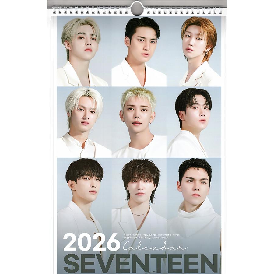 SEVENTEEN セブンティーン グッズ 大判 壁掛け カレンダー 2026年 (令