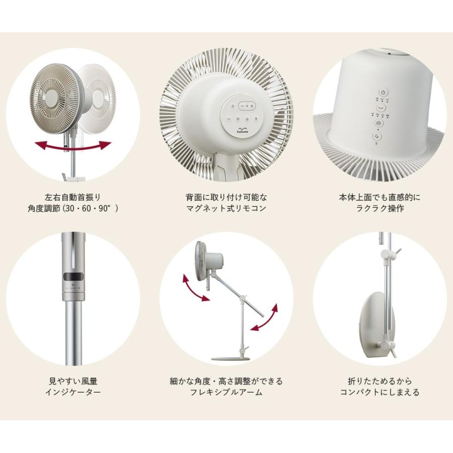 Kamome カモメファン/kamomefan スタンドファン 扇風機 ホワイト