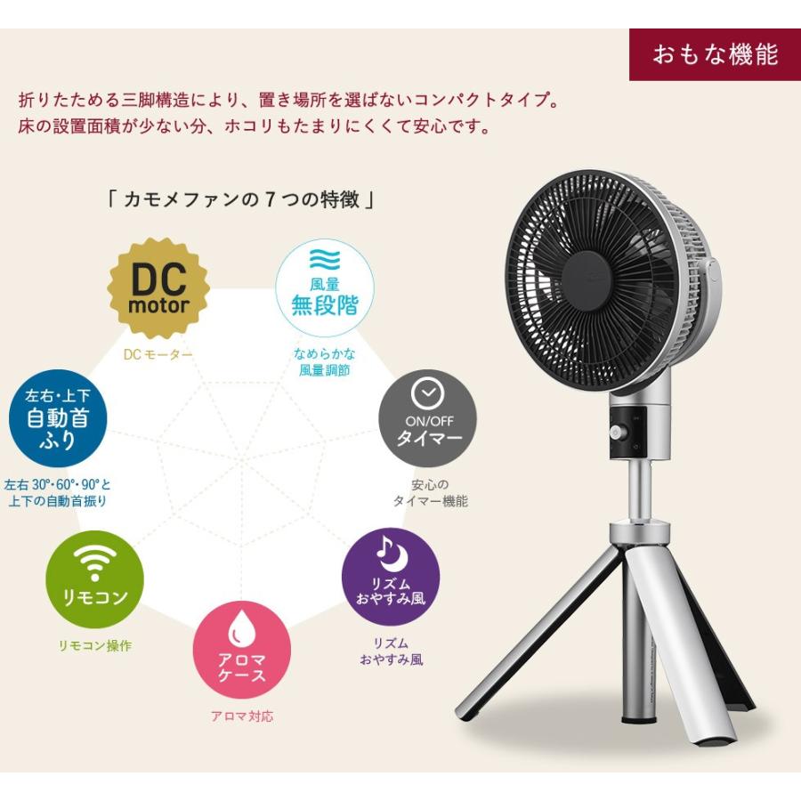 カモメファン/kamomefan Fシリーズ 扇風機 【TLKF-1201D】 おしゃれ
