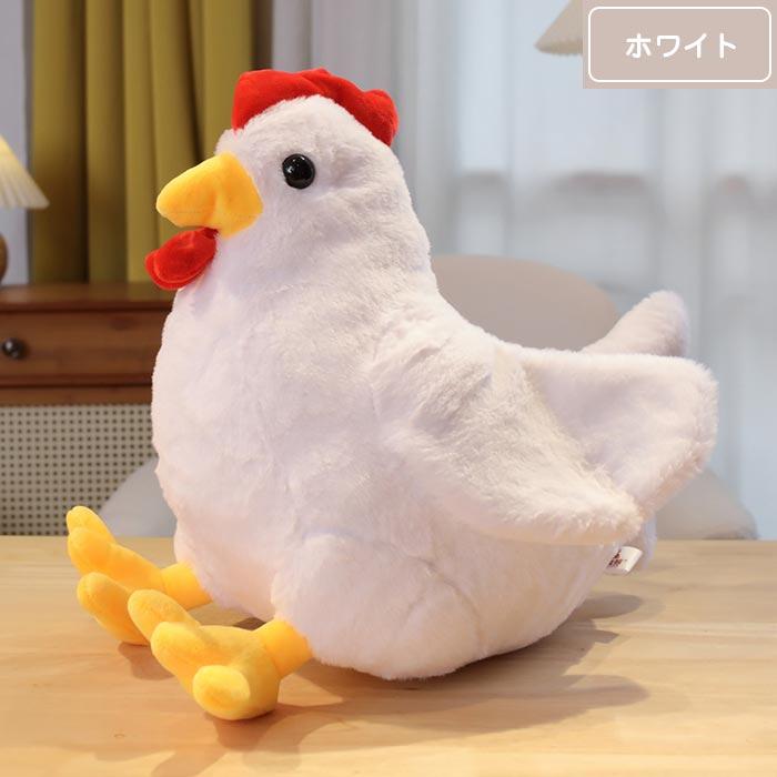 ぬいぐるみ 鶏 ニワトリ おんどり 抱き枕 動物 リアル 肌触り良い 本物
