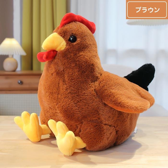 ぬいぐるみ 鶏 ニワトリ おんどり 抱き枕 動物 リアル 肌触り良い 本物