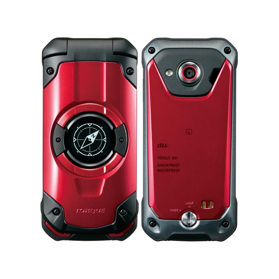 新品 京セラ TORQUE X01 [レッド] au KYF33SRA SIMロック解除品