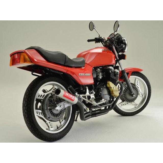 ワルツ機械曲げマフラー ブラック CBX400F パステルロード 【送料無料