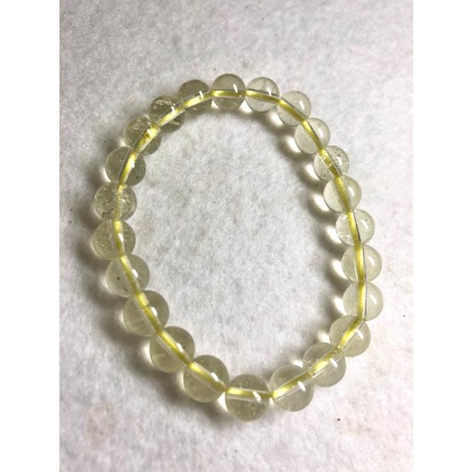 リビアングラス ブレスレット 天然ガラス インパクトガラス 鑑別書付き