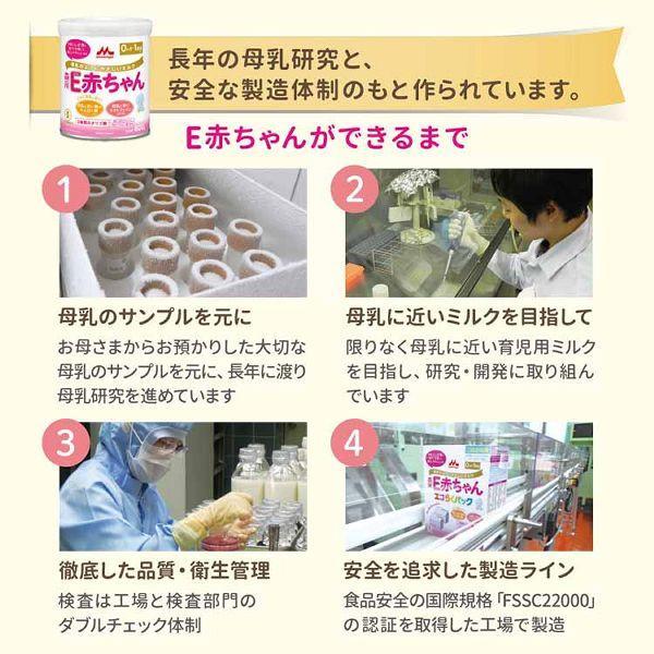 E赤ちゃん 粉ミルク 6個セット エコらくパック ミルク つめかえ用 800g