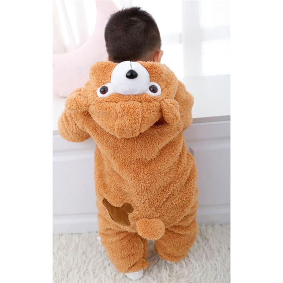 ダッフィー 着ぐるみ ベビー服 カバーオール 赤ちゃん ロンパース 冬