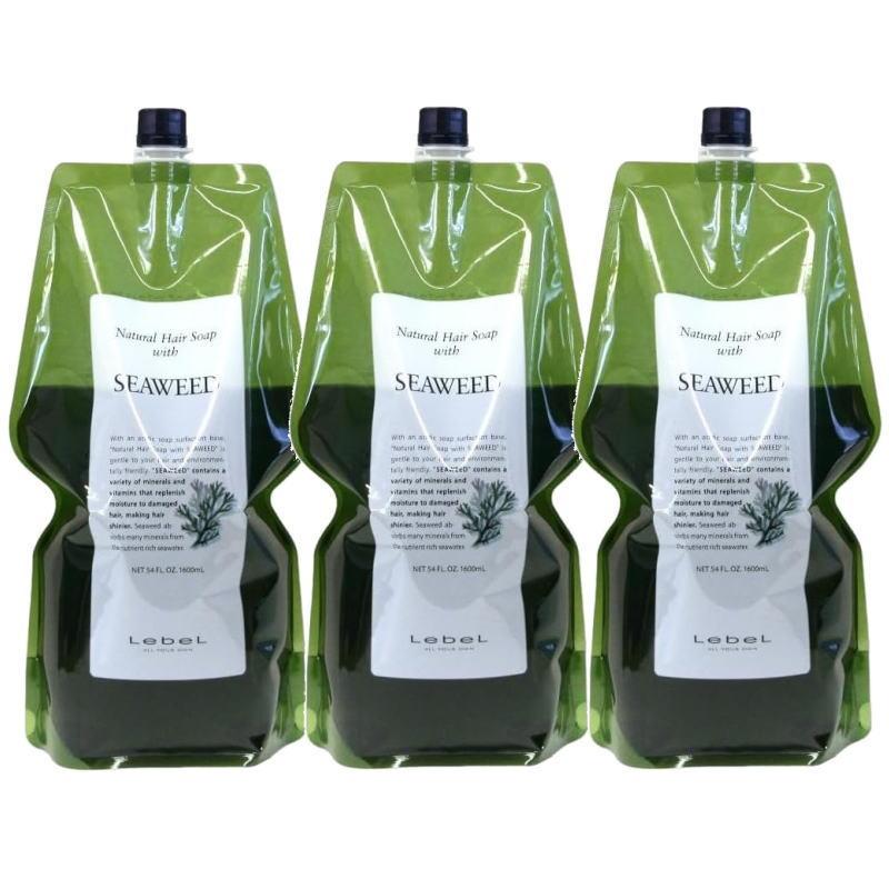 ルベル ナチュラル ヘア ソープ ウィズ SW 1600mlリフィル3個セット