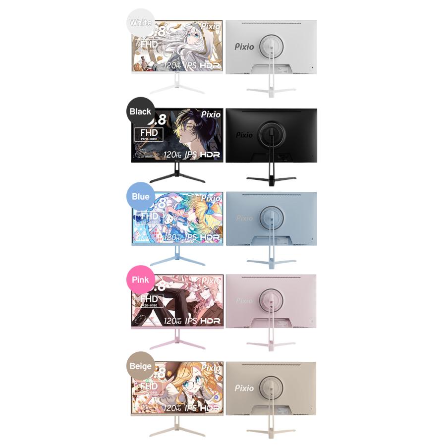 Pixio PX246 Wave ゲーミングモニター 23.8インチ FHD 120Hz IPS 白