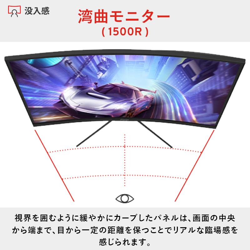 Pixio ピクシオ ゲーミングモニター 240hz PXC279 27インチ 湾曲