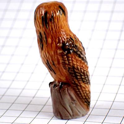 フェブ・フクロウ鳥ミミズク梟まんまるの目◇フランス限定フェーヴ