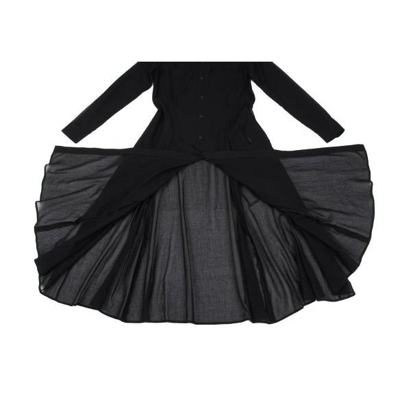 LIMI feu（リミフゥ） シルク混コットンシースルースラッシュシャツ