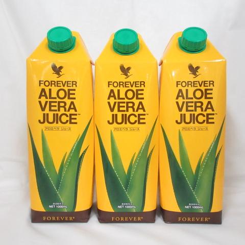 新パケ/3本セット) FOREVER フォーエバー アロエベラ ジュース 1000mL