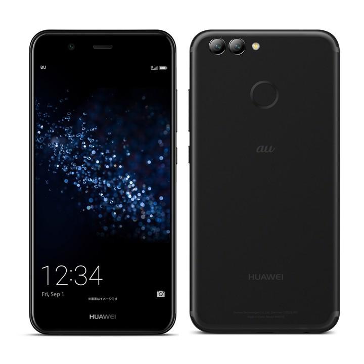 新品 未使用」SIMフリー HUAWEI nova 2 HWV31 グラファイトブラック au