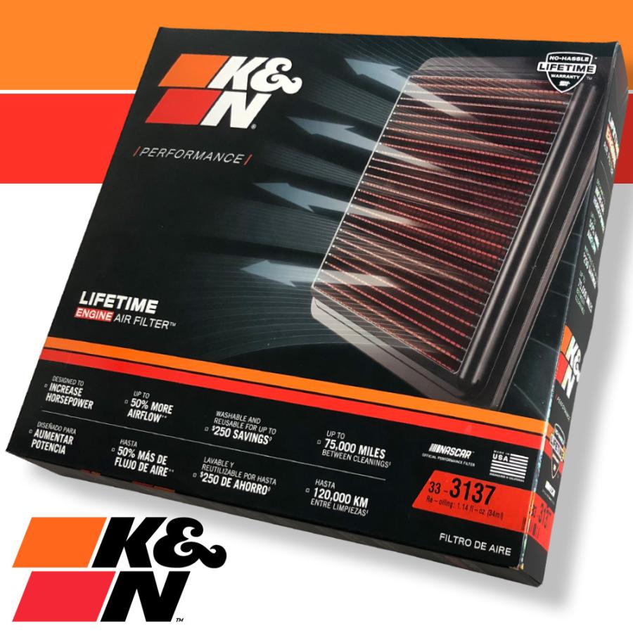 K&N 純正交換 エア フィルター スズキ ジムニー 3BA-JB64W 660ターボ