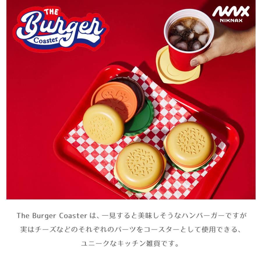 Niknax】The Burger Coaster / コースター ハンバーガー型コースター