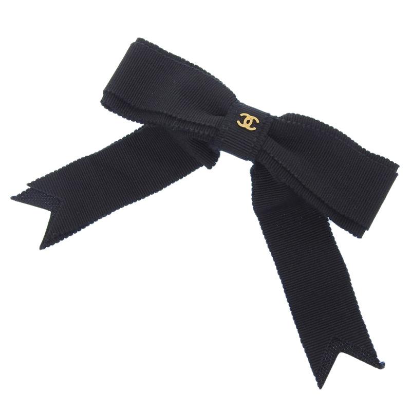 CHANEL（シャネル） ココマーク リボン ヘアアクセサリー バレッタ