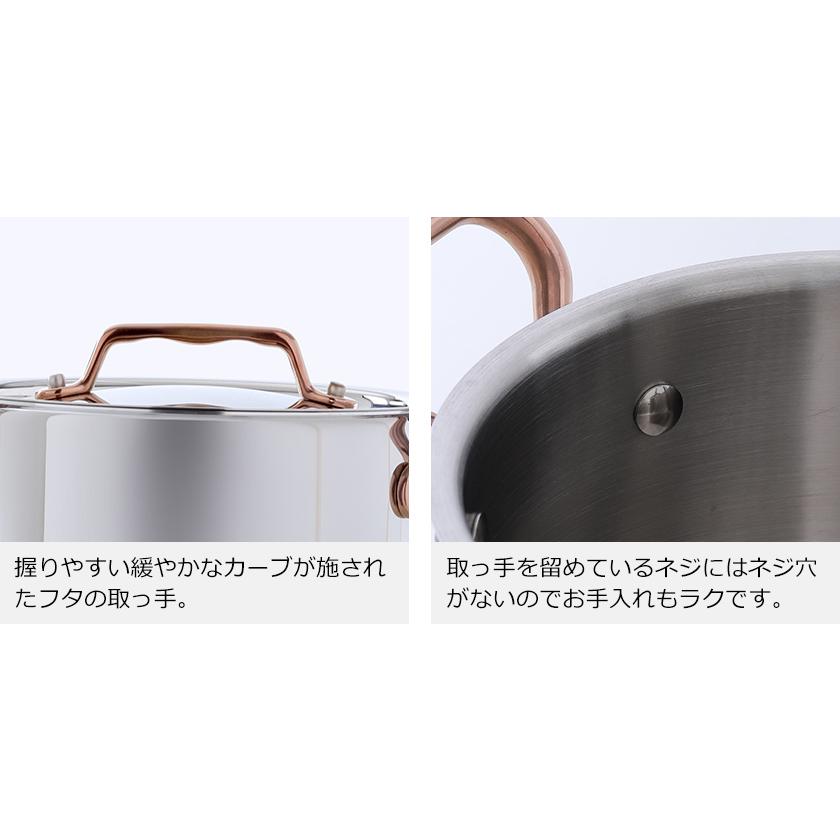 Vita Craft（ビタクラフト） ディア 両手鍋 16cm ih 対応 ローズ