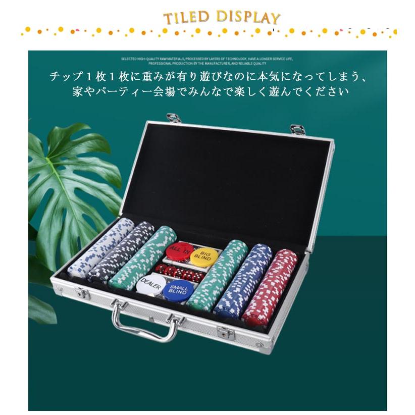 300枚セット 数字付き カジノセット ポーカーセット カジノ チップ