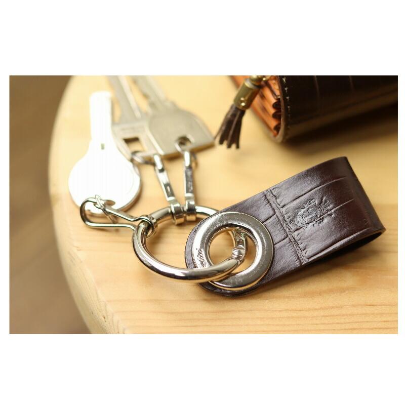 Felisi（フェリージ） キーリング キーホルダー( 型押しクロコダイル