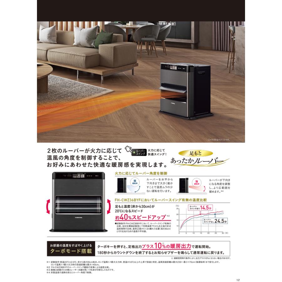 CORONA（コロナ） FH-CWZ36BYF(KG) 石油ファンヒーター 暖房器具 (木造