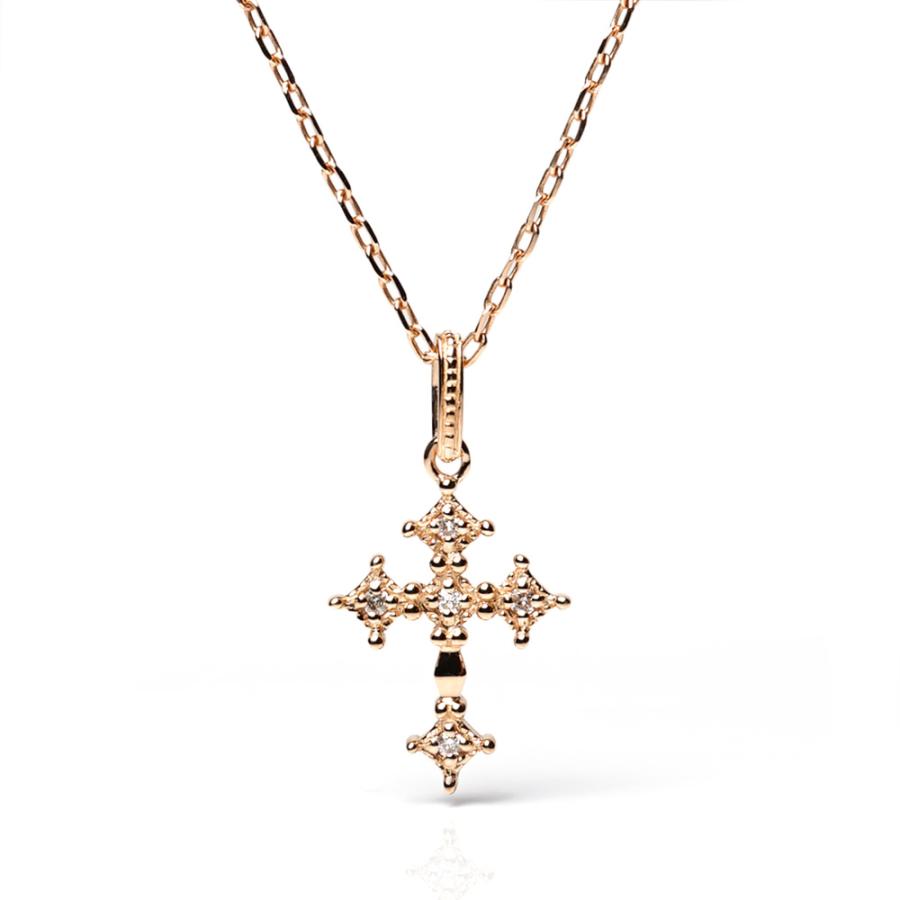 K18 クラシカル クロス トップ レディース クラシック ネックレス