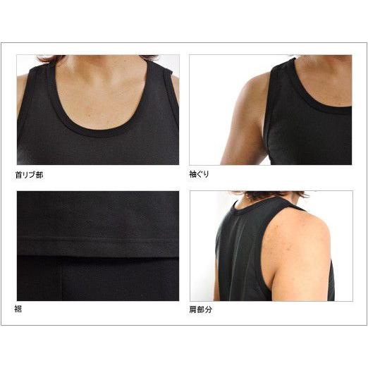 タンクトップ 無地 クロスステッチ 6.2オンス メンズ クールビズ