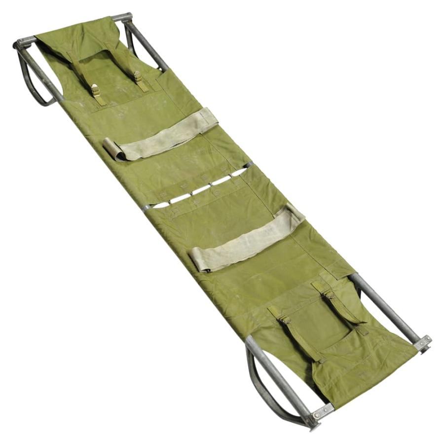 スウェーデン軍放出品 組み立て式担架 ナイロン製 オリーブドラブ 瑞軍