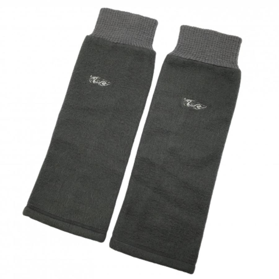 超美品】ダンスウィズドラゴン ニットレッグウォーマー グレー 起毛