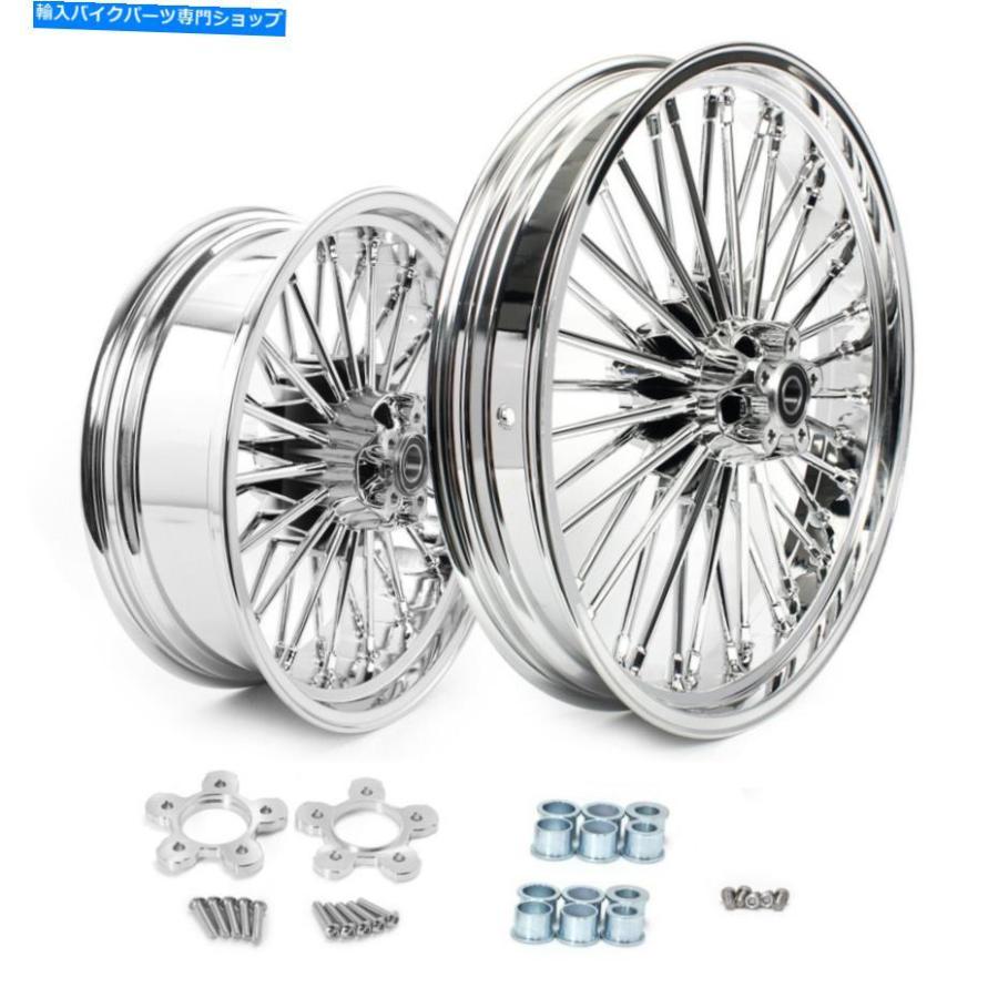 クロームパーツ 太ったスポークホイール21x3.5 18x5.5ハーレー