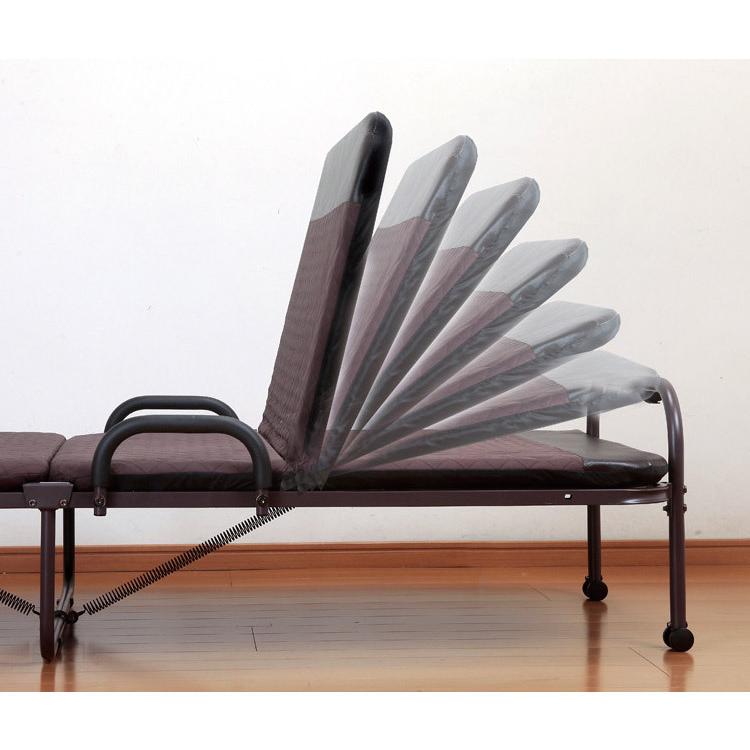 折りたたみベッド リクライニングベッド セミダブル 14段階