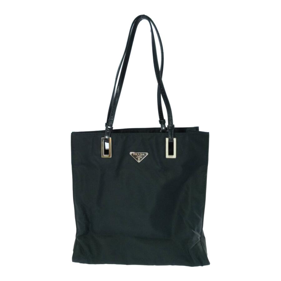 PRADA（プラダ） 三角タグプレート ナイロン トート・レザー
