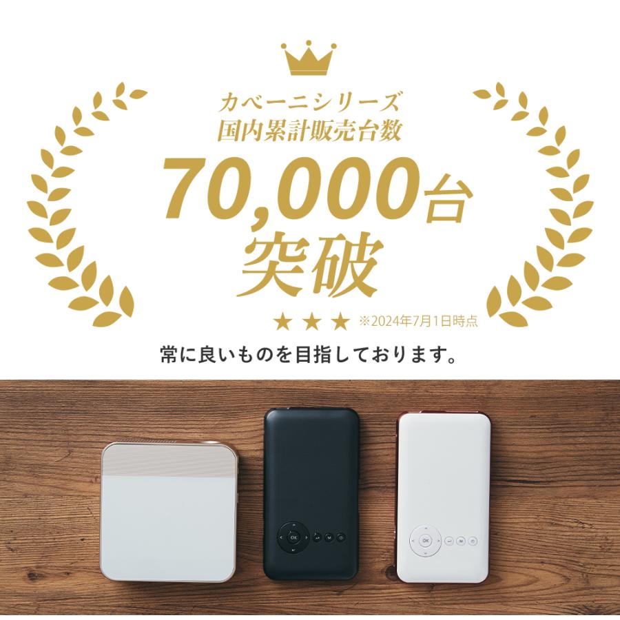 UENO-mono カベーニ プロジェクター 小型 家庭用 天井 壁 Bluetooth