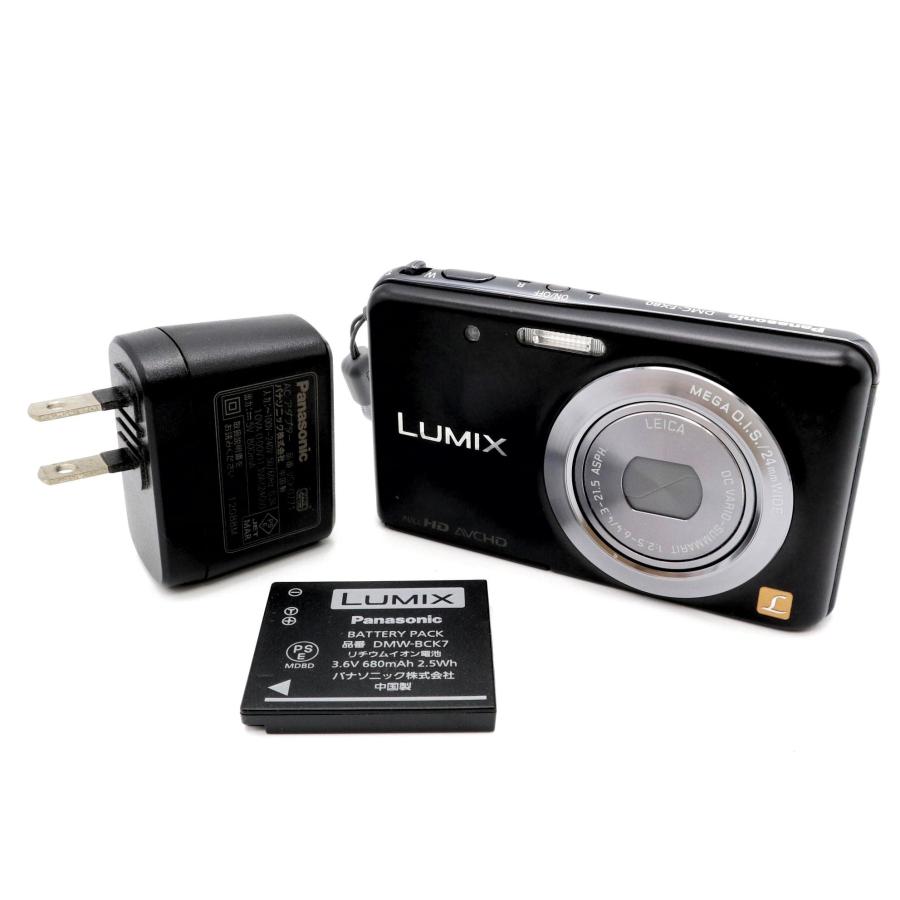 訳あり》 コンパクトカメラ Panasonic LUMIX DMC-FX80 ブラック k2714