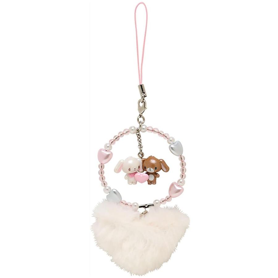 サンリオ 平成うまれキャラクター ふわふわハート ストラップ シュガー