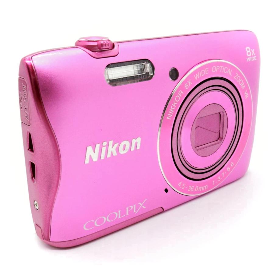 美品》 コンパクトカメラ NIKON COOLPIX S3700 ピンク ニコン コンデジ