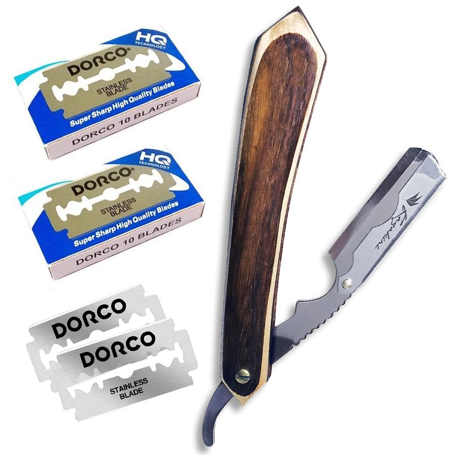 プロ理容師が監修 カミソリ メンズ 替刃40刃(20枚)付き Kazakiri