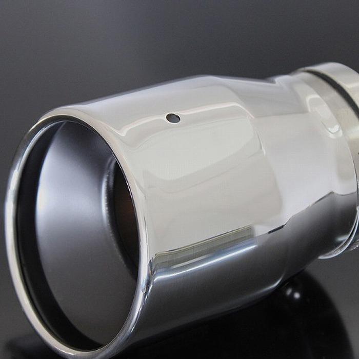 CX-3 マフラーカッター 100mm シルバー 耐熱ブラック塗装 2本 鏡面 高