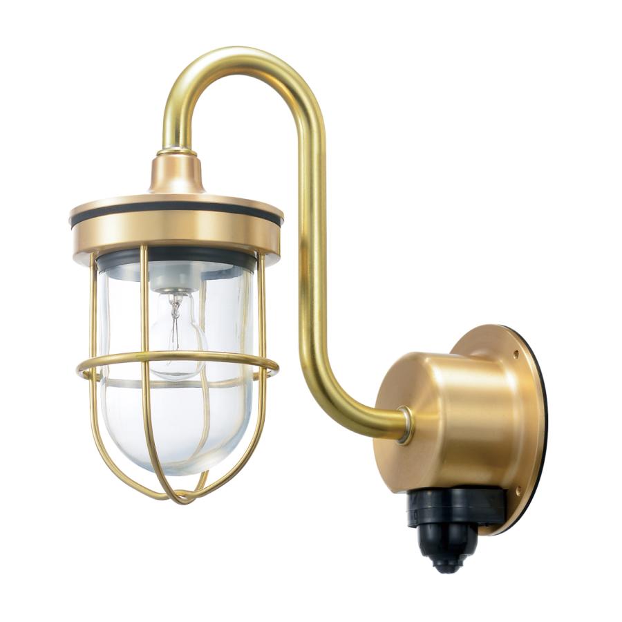 松本船舶マリンランプ センサーGフランジ ゴールド ランプ無し SG-FR-G