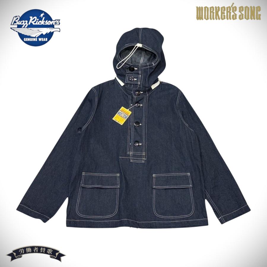 BUZZ RICKSON'S バズリクソンズ デニム プルオーバー パーカー