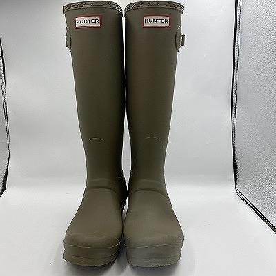 ハンター HUNTER レインブーツ UK5 OLIVE W23499 : ワットマン Yahoo