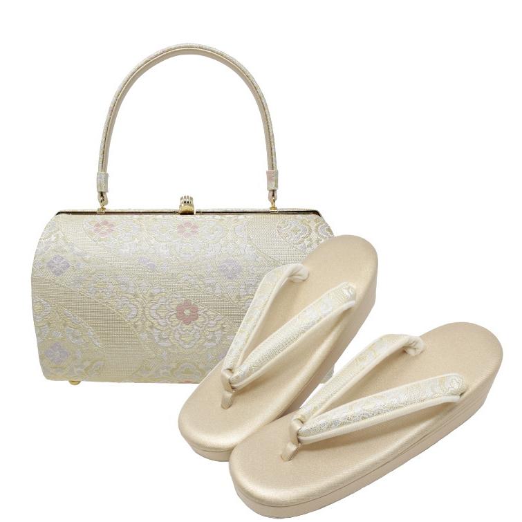 草履バッグセット 礼装 黒留袖用 沙織謹製 訪問着 M /Lサイズ 00