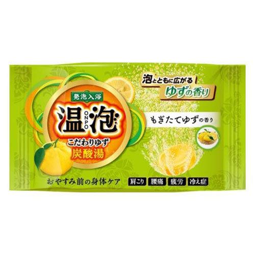 アース製薬 温泡 ONPO こだわりゆず 炭酸湯 もぎたてゆず 1錠 : webby