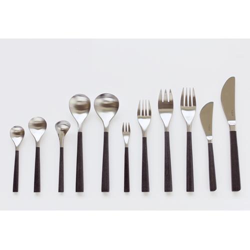 柳宗理 デザートフォーク 全長19cm ステンレス 黒柄 カトラリー 日本製