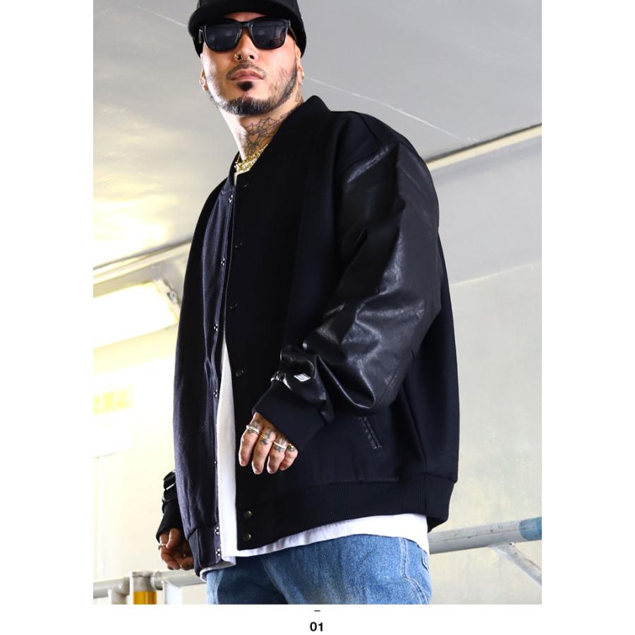 PRO CLUB アウター 長袖 スタジャン ブルゾン レザー ストリート プロ