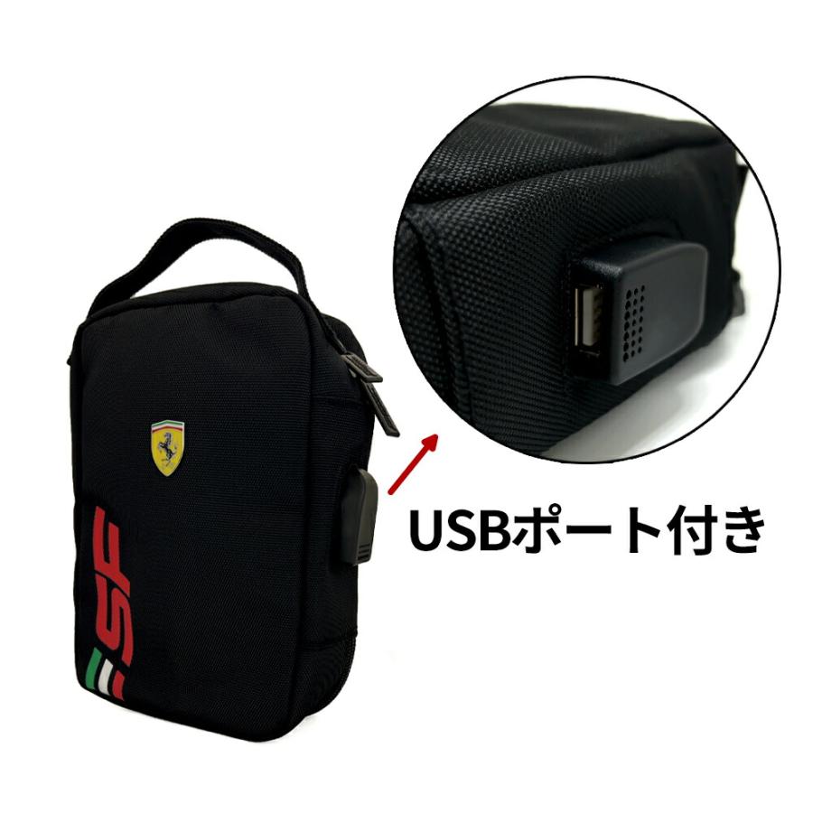 フェラーリ バッグ ロゴ Ferrari ハンドバッグ かばん チャック SF