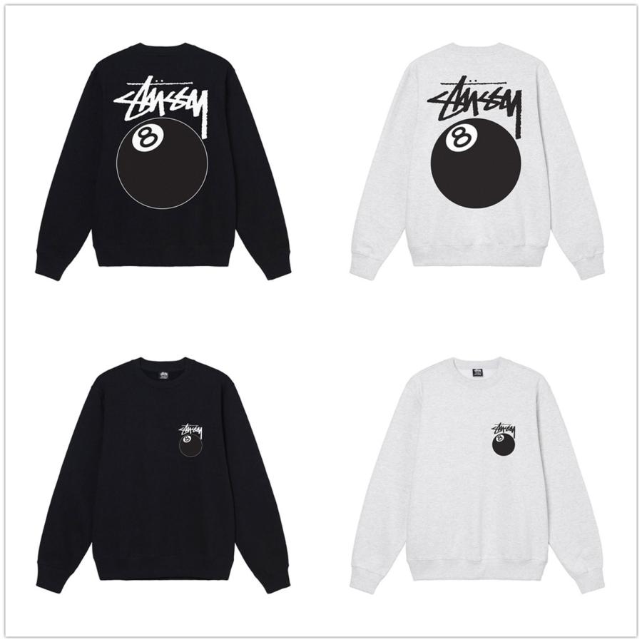 ラ*ム様 Stussy 8ボールデザイン スウェット M ブラック Stussy 8