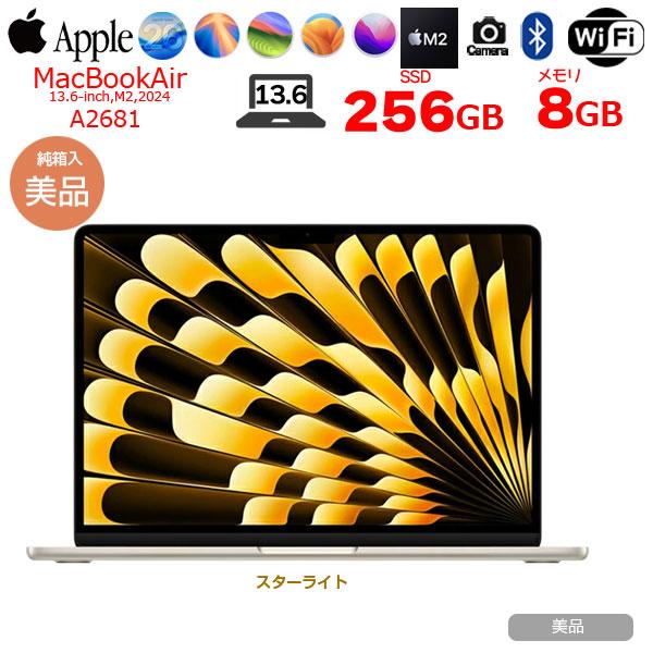 MacBook Air 【中古パソコン】Apple 13.6inch MLY13J/A A2681 2022 OS