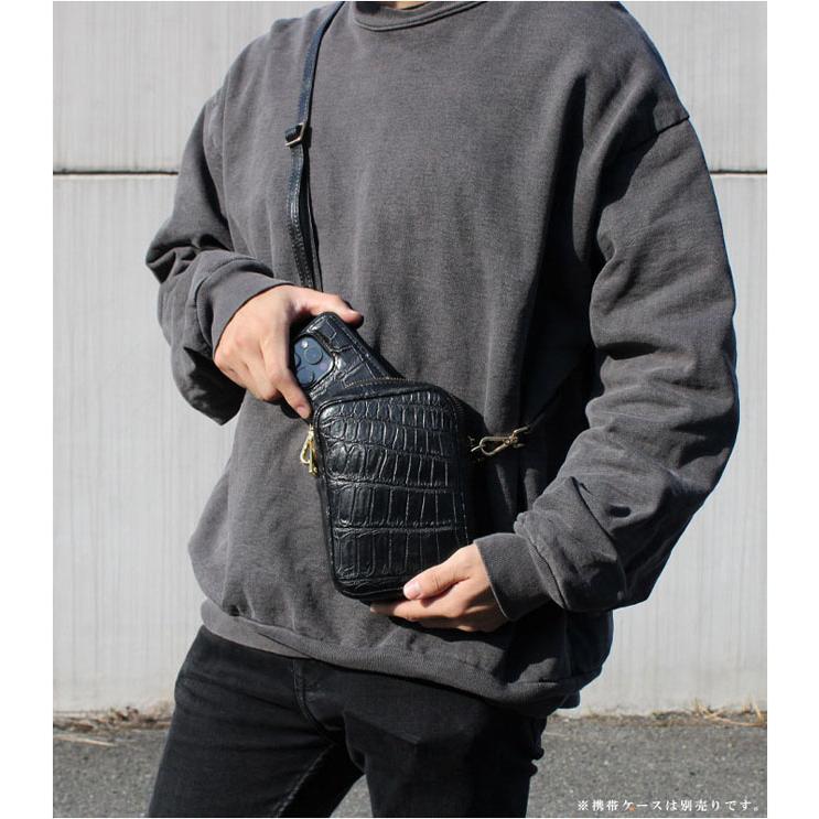 SIAMNESS シャムネス クロコダイル ショルダーポーチ サコッシュ